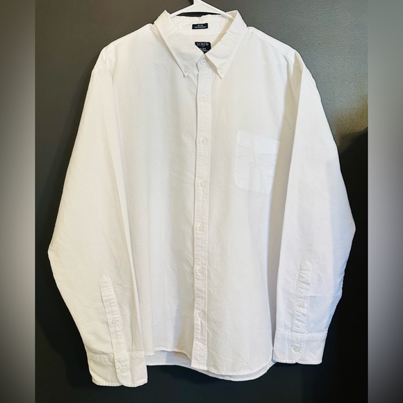 NWT J. Crew Men’s Slim Untucked cotton oxford shirt - XXL - White - Picture 4 of 8